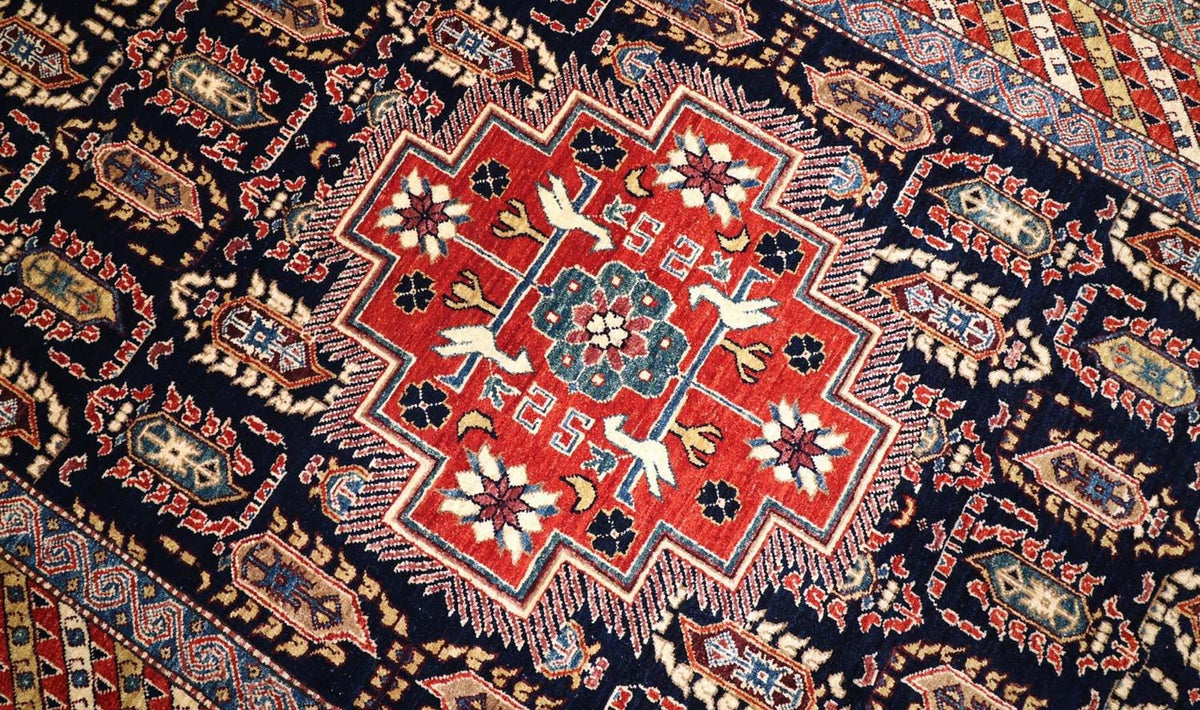 Alfombra Ziegler - 268 x 175 cm - azul oscuro