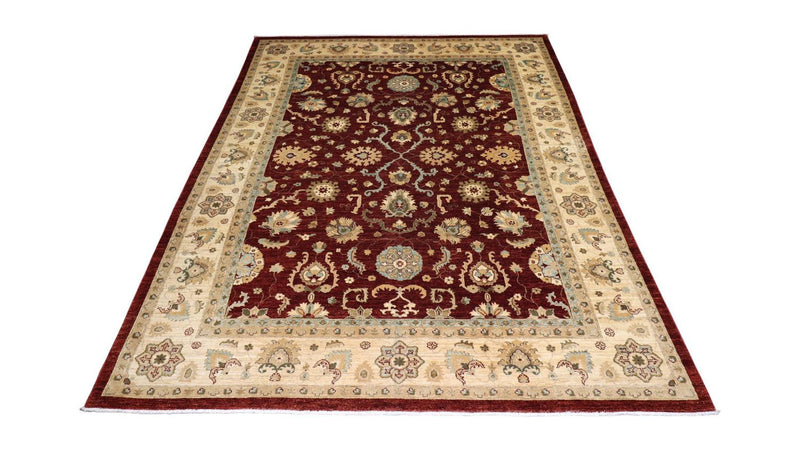 Alfombra Ziegler - 357 x 276 cm - rojo oscuro