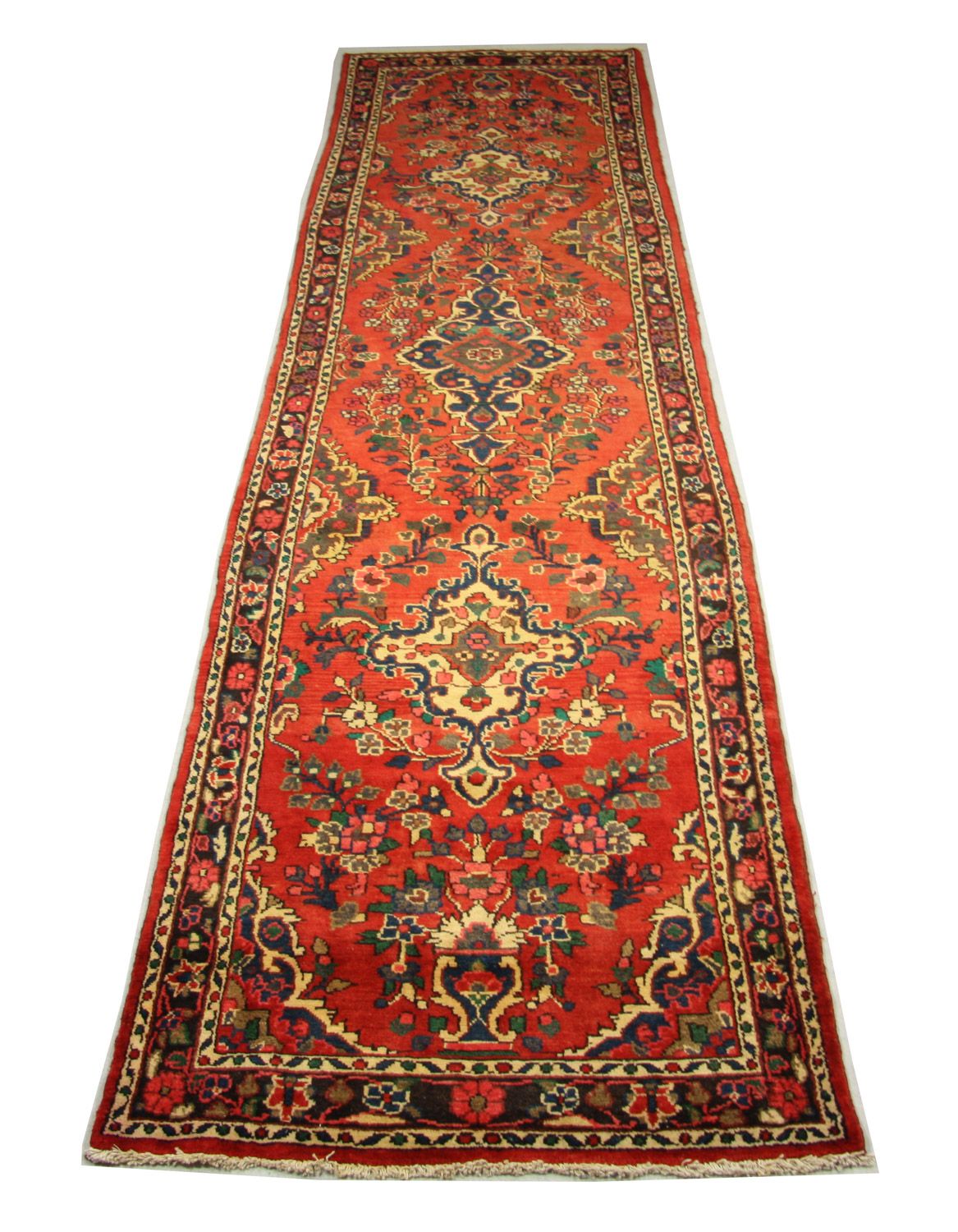Alfombra de pasillo Alfombra persa - Nómada - 453 x 113 cm - rojo