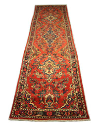 Alfombra de pasillo Alfombra persa - Nómada - 453 x 113 cm - rojo