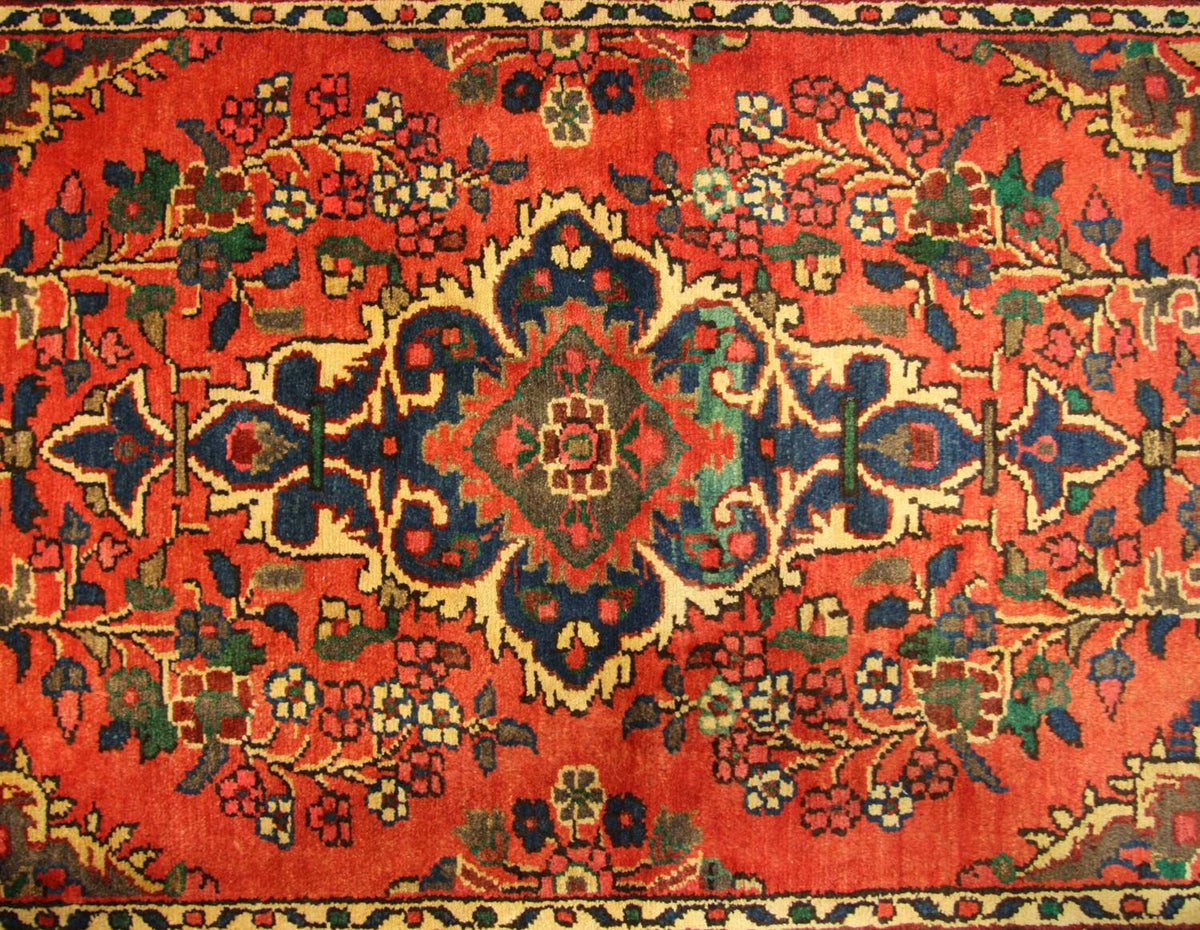 Alfombra de pasillo Alfombra persa - Nómada - 453 x 113 cm - rojo