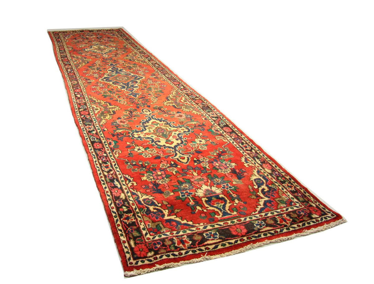 Alfombra de pasillo Alfombra persa - Nómada - 453 x 113 cm - rojo