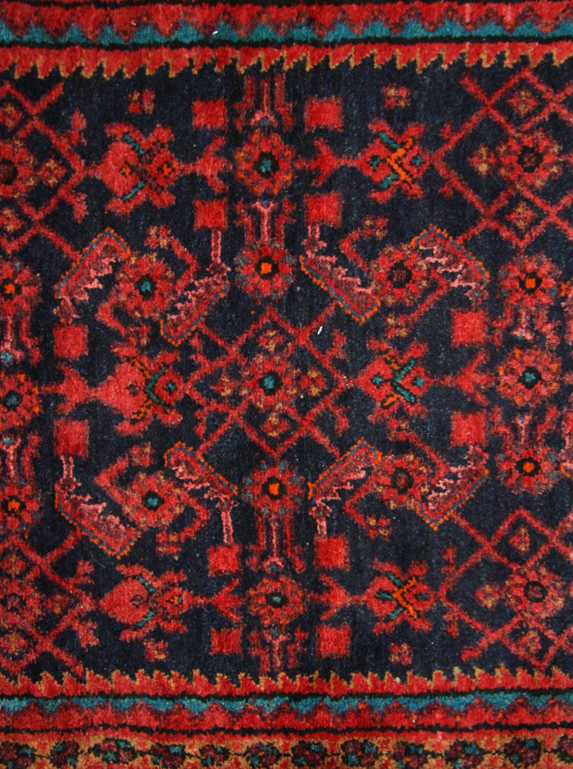 Alfombra de pasillo Alfombra persa - Nómada - 497 x 107 cm - azul