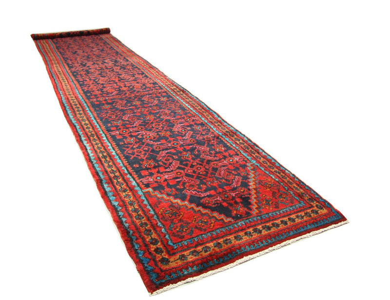 Alfombra de pasillo Alfombra persa - Nómada - 497 x 107 cm - azul