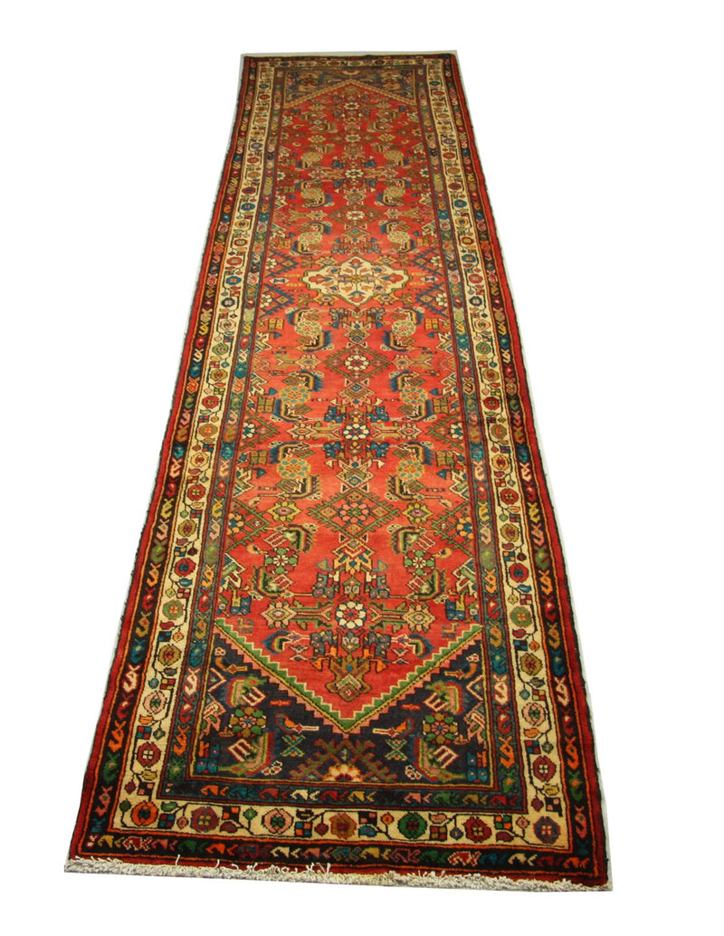 Alfombra de pasillo Alfombra persa - Nómada - 426 x 107 cm - naranja