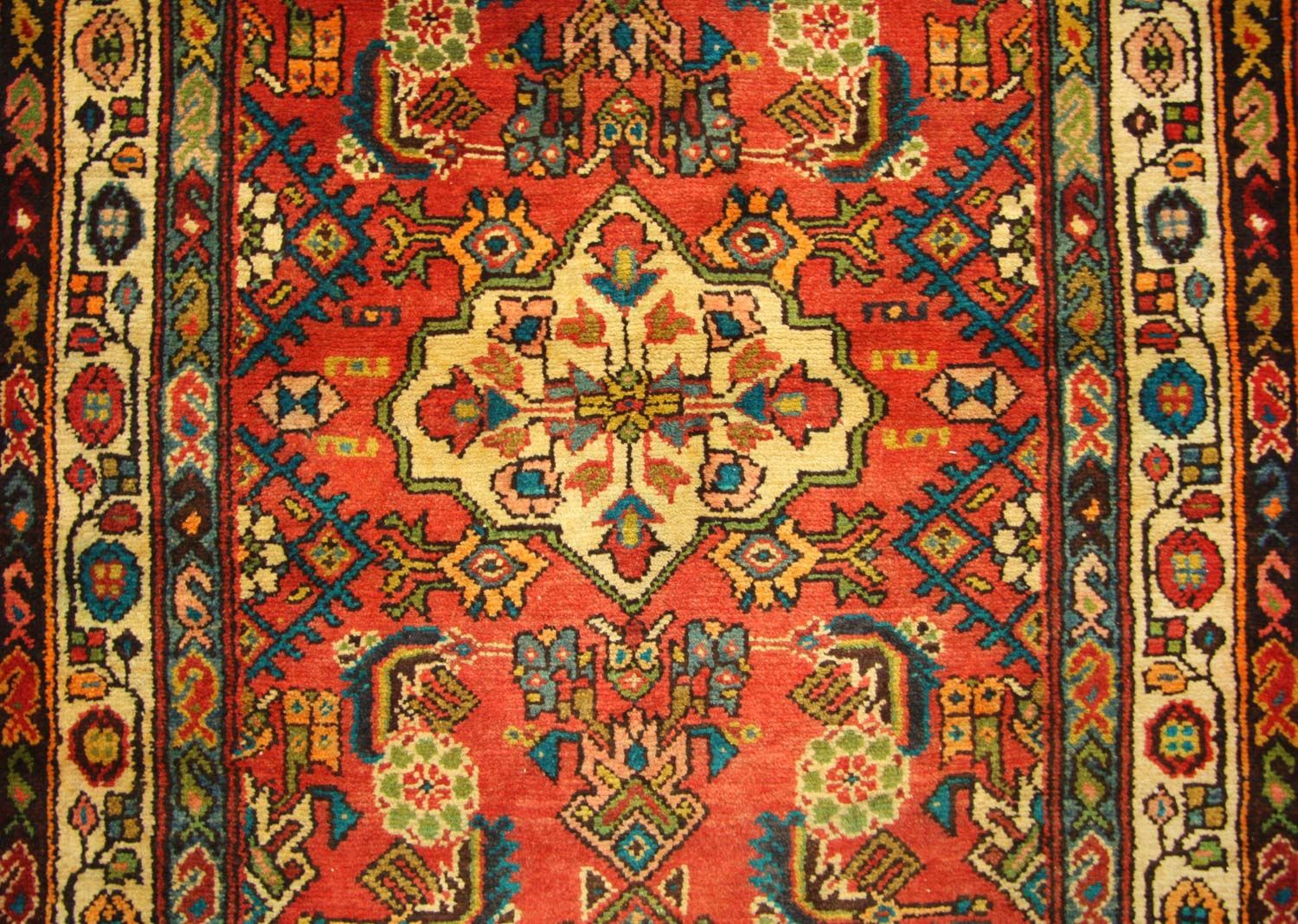 Alfombra de pasillo Alfombra persa - Nómada - 426 x 107 cm - naranja