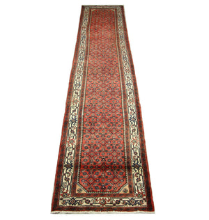 Alfombra de pasillo Alfombra persa - Nómada - 404 x 81 cm - rojo