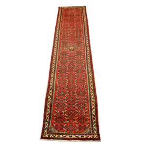 Alfombra de pasillo Alfombra persa - Nómada - 387 x 80 cm - rojo