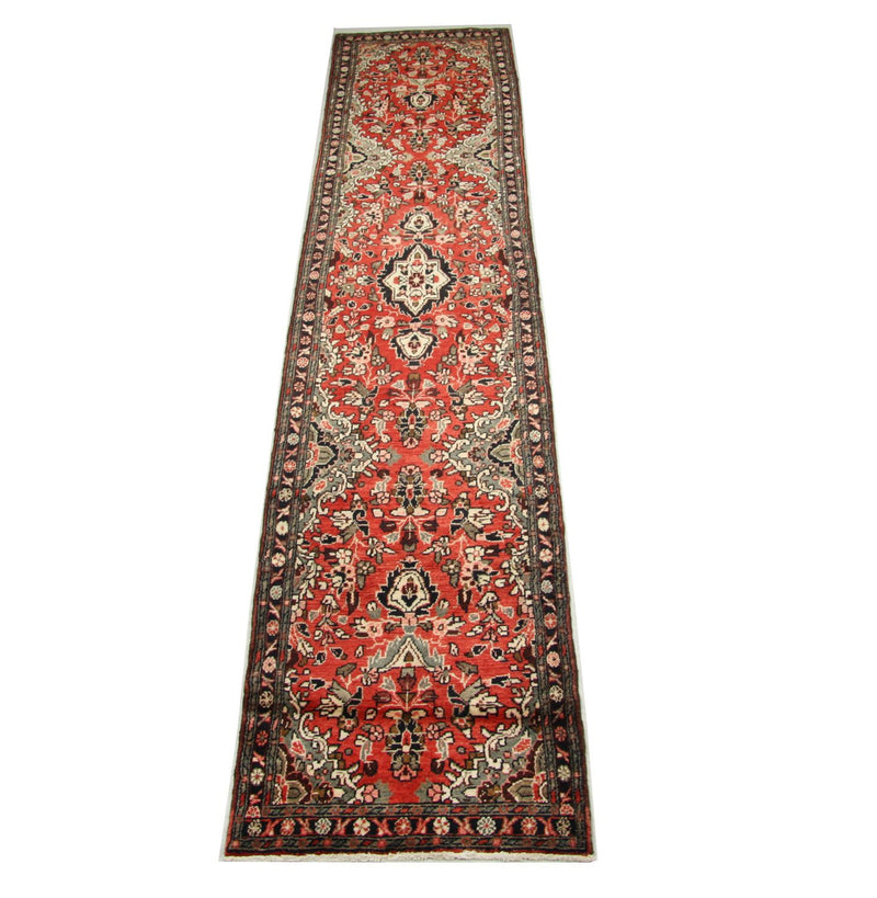 Alfombra de pasillo Alfombra persa - Nómada - 384 x 83 cm - rojo