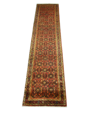 Alfombra de pasillo Alfombra persa - Nómada - 380 x 80 cm - marrón