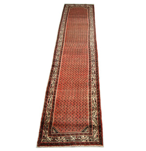 Alfombra de pasillo Alfombra persa - Nómada - 387 x 80 cm - rojo
