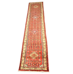 Alfombra de pasillo Alfombra persa - Nómada - 367 x 80 cm - rojo