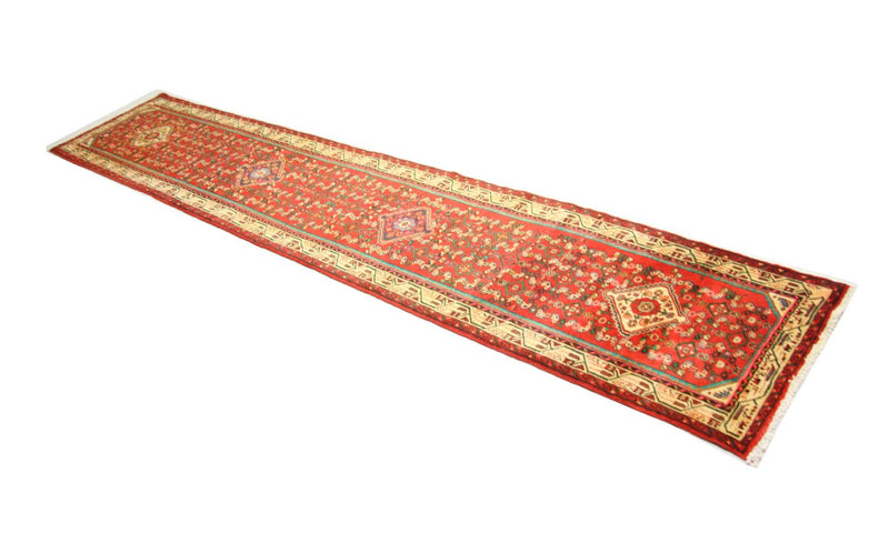 Alfombra de pasillo Alfombra persa - Nómada - 367 x 80 cm - rojo
