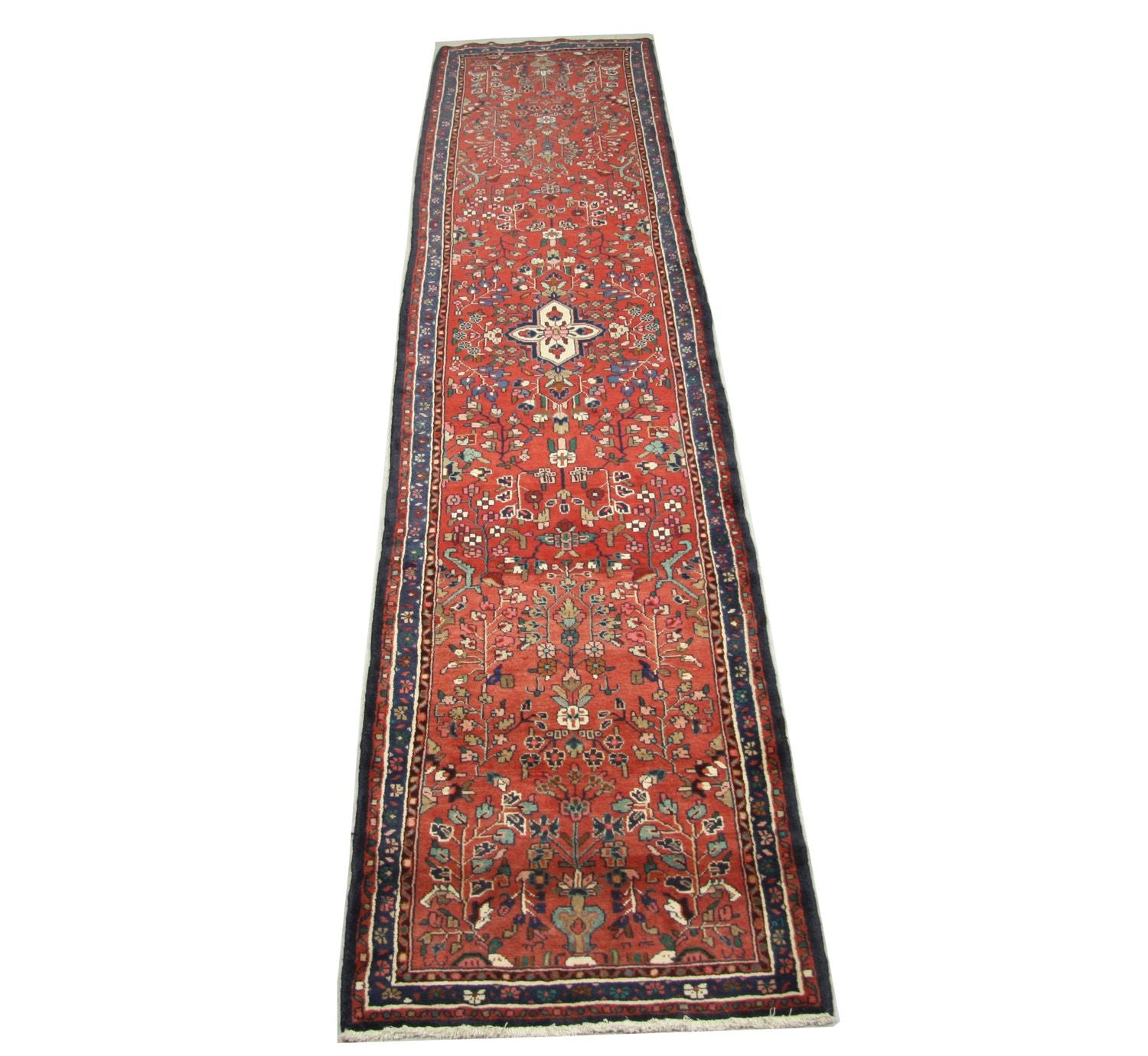 Alfombra de pasillo Alfombra persa - Nómada - 385 x 89 cm - rojo