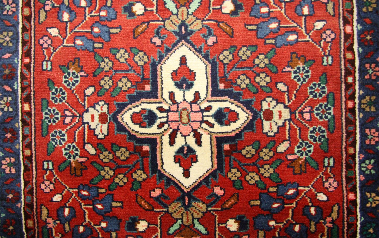 Alfombra de pasillo Alfombra persa - Nómada - 385 x 89 cm - rojo
