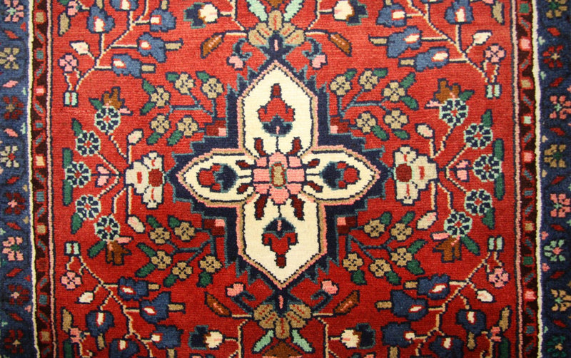 Alfombra de pasillo Alfombra persa - Nómada - 385 x 89 cm - rojo