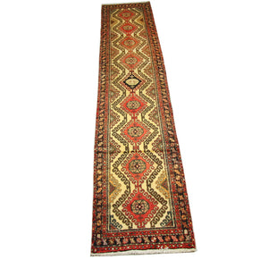Alfombra de pasillo Alfombra persa - Nómada - 406 x 80 cm - rojo