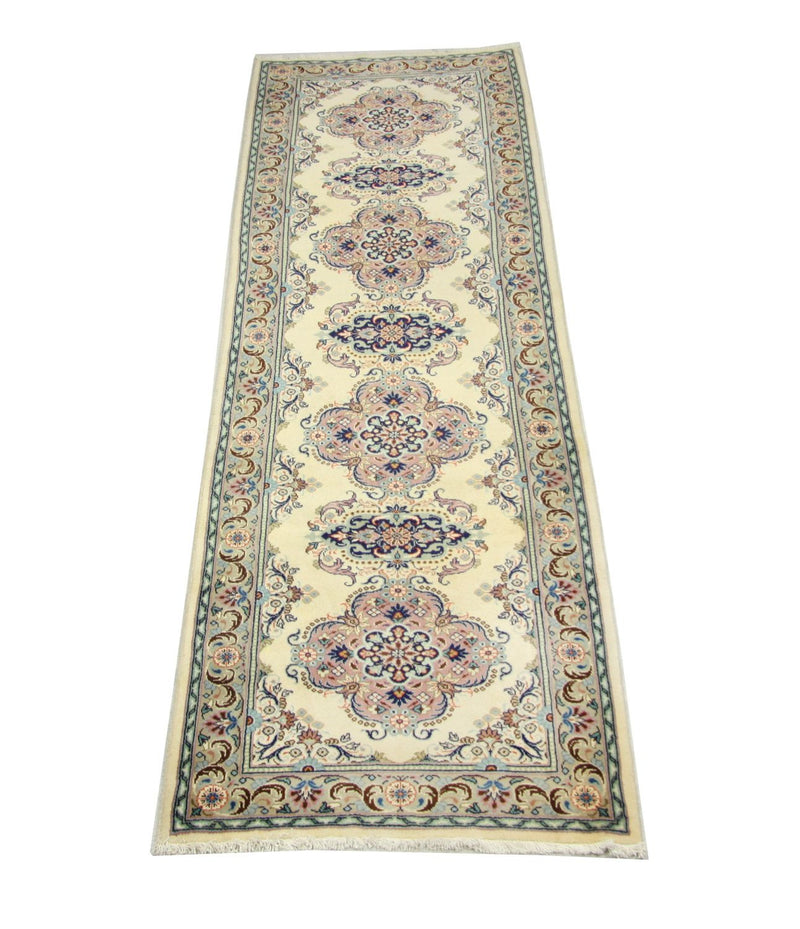 Alfombra de pasillo Alfombra persa - Keshan - 300 x 82 cm - azul
