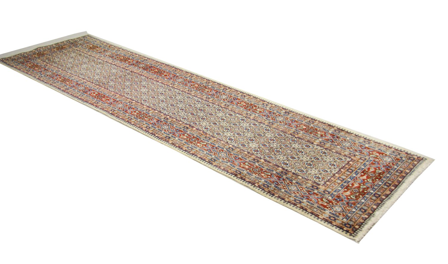 Alfombra de pasillo Alfombra persa - Keshan - 299 x 78 cm - azul