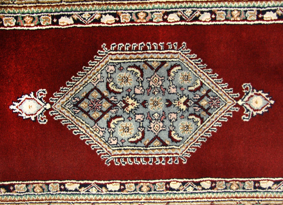 Alfombra de pasillo Alfombra persa - Bidjar - 245 x 75 cm - rojo