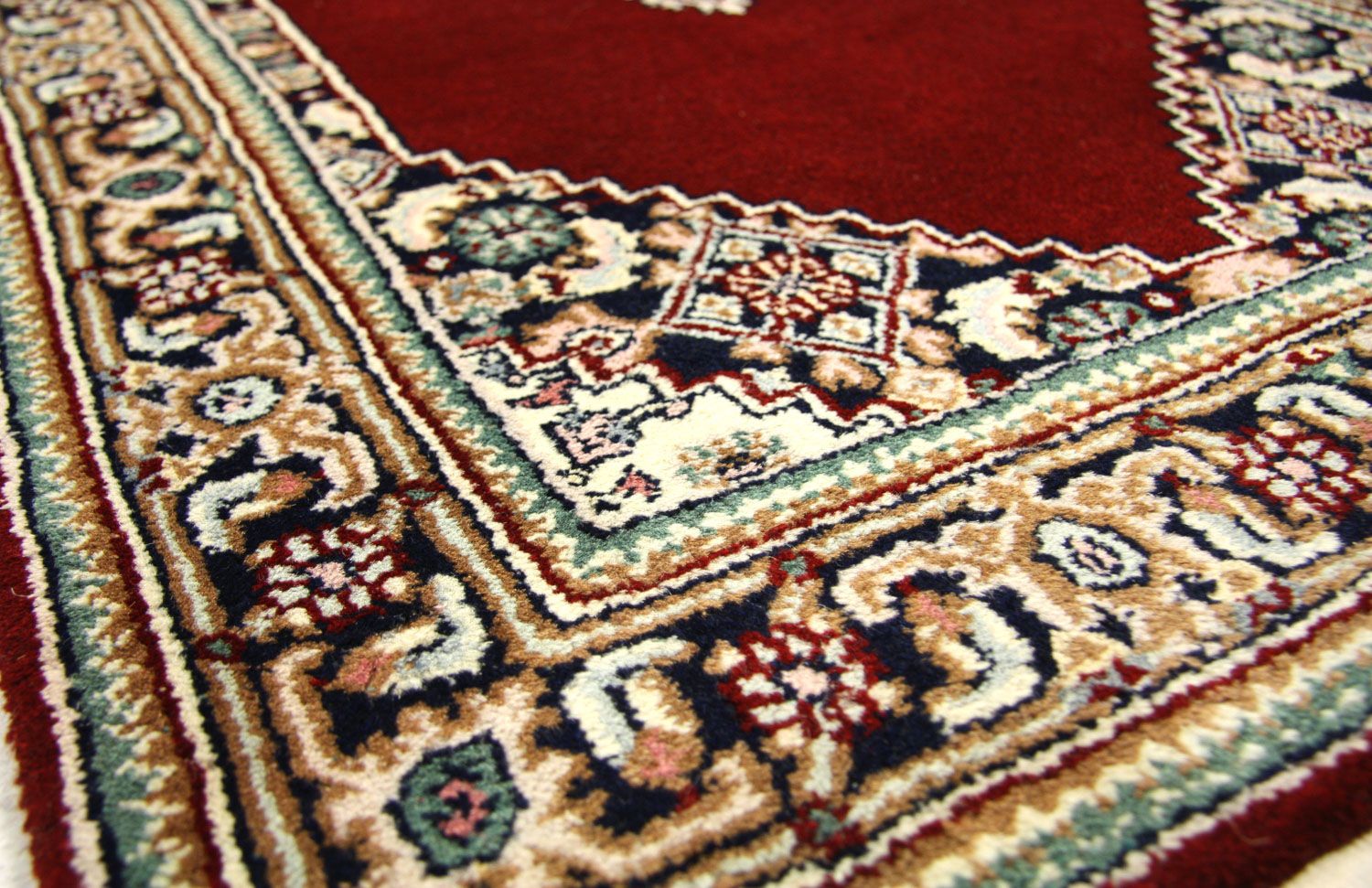 Alfombra de pasillo Alfombra persa - Bidjar - 245 x 75 cm - rojo