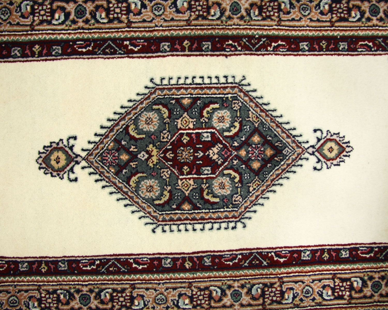 Alfombra de pasillo Alfombra persa - Bidjar - 263 x 77 cm - beige
