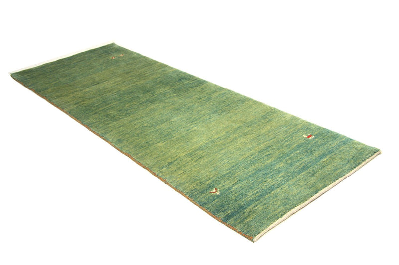 Alfombra de pasillo Alfombra Gabbeh - Persa - 247 x 90 cm - verde