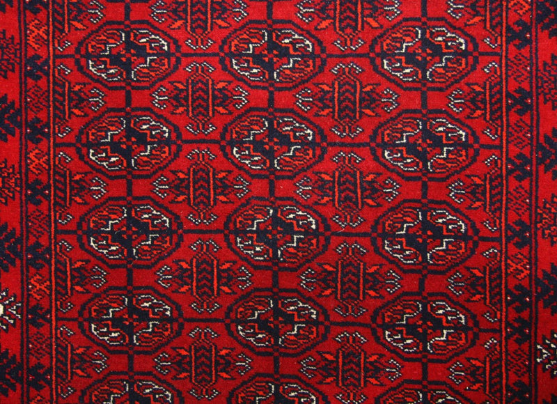 Alfombra de pasillo Alfombra afgana - Bukhara - 290 x 81 cm - rojo
