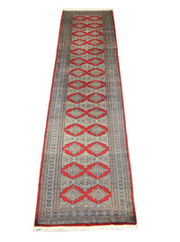 Alfombra de pasillo Alfombra Pakistani - 343 x 76 cm - rojo