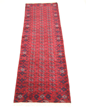 Alfombra de pasillo Alfombra afgana - Bukhara - 278 x 83 cm - rojo