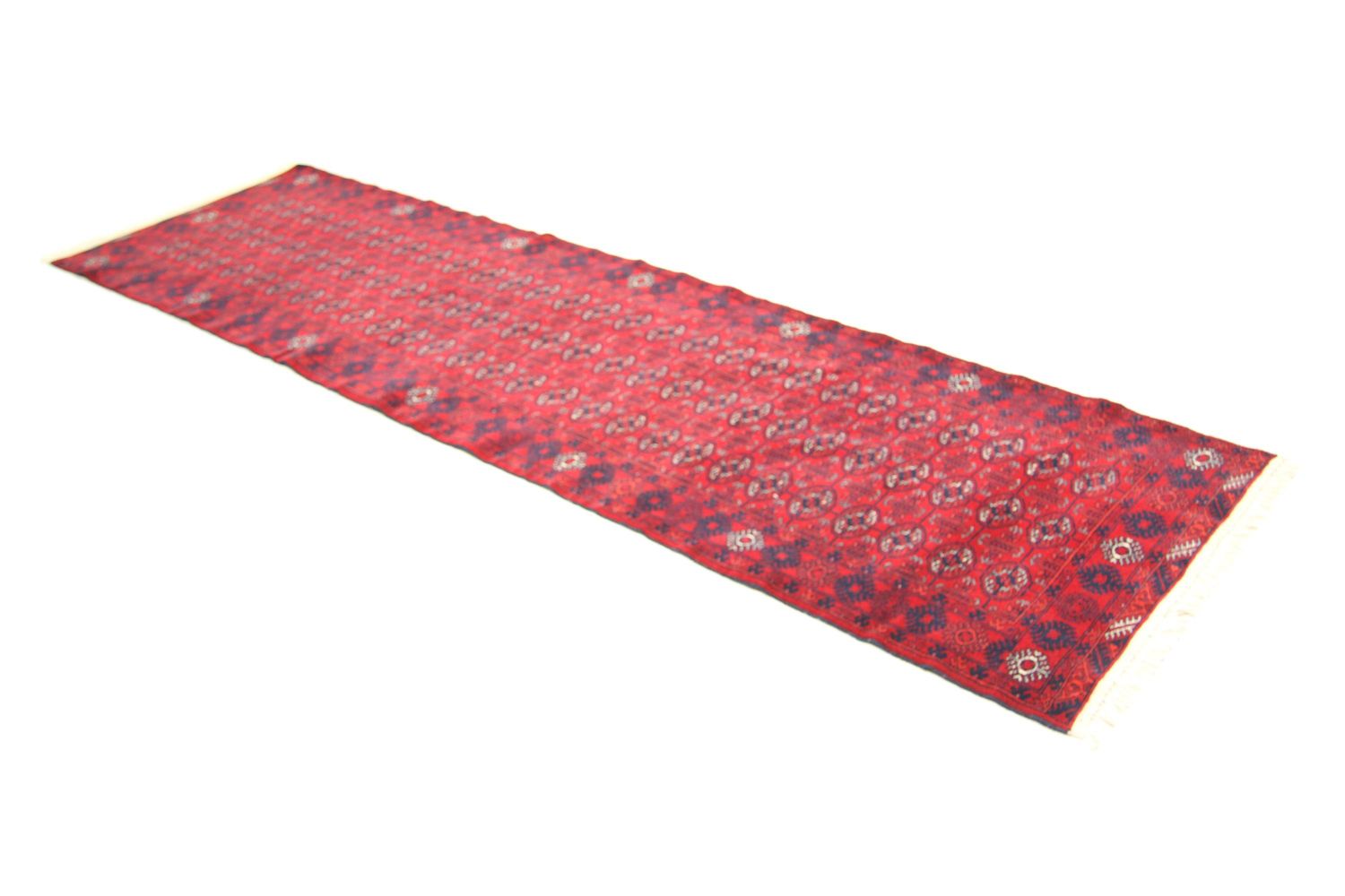 Alfombra de pasillo Alfombra afgana - Bukhara - 278 x 83 cm - rojo