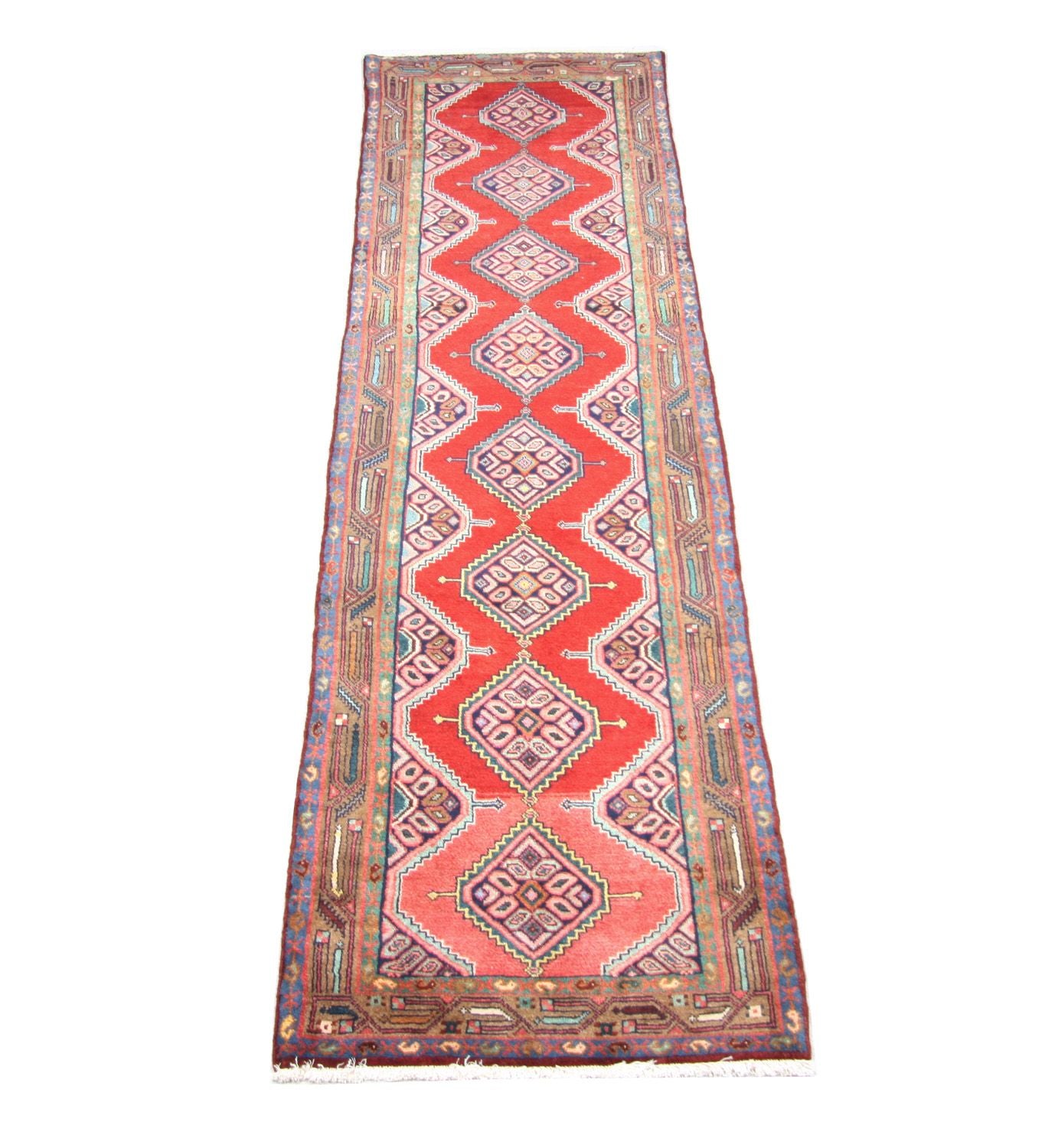 Alfombra de pasillo Alfombra persa - Nómada - 295 x 76 cm - rojo