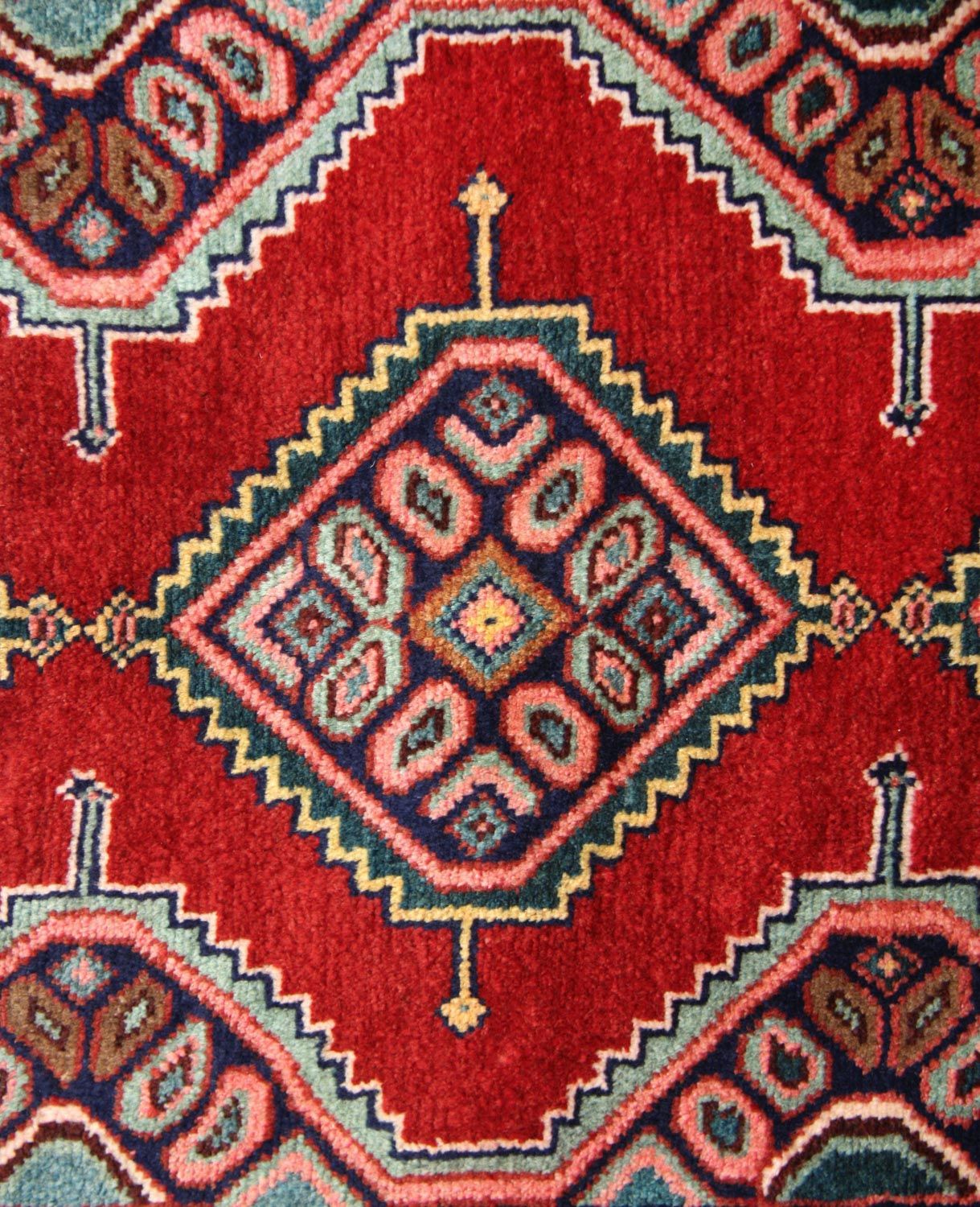 Alfombra de pasillo Alfombra persa - Nómada - 295 x 76 cm - rojo