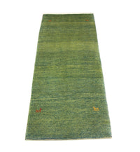 Alfombra de pasillo Alfombra Gabbeh - Persa - 233 x 84 cm - verde