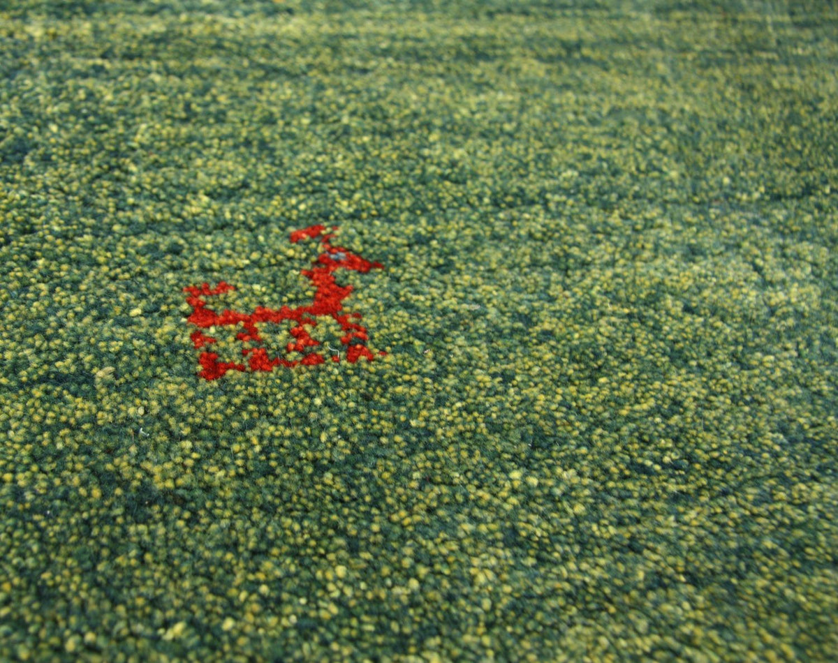 Alfombra de pasillo Alfombra Gabbeh - Persa - 233 x 84 cm - verde
