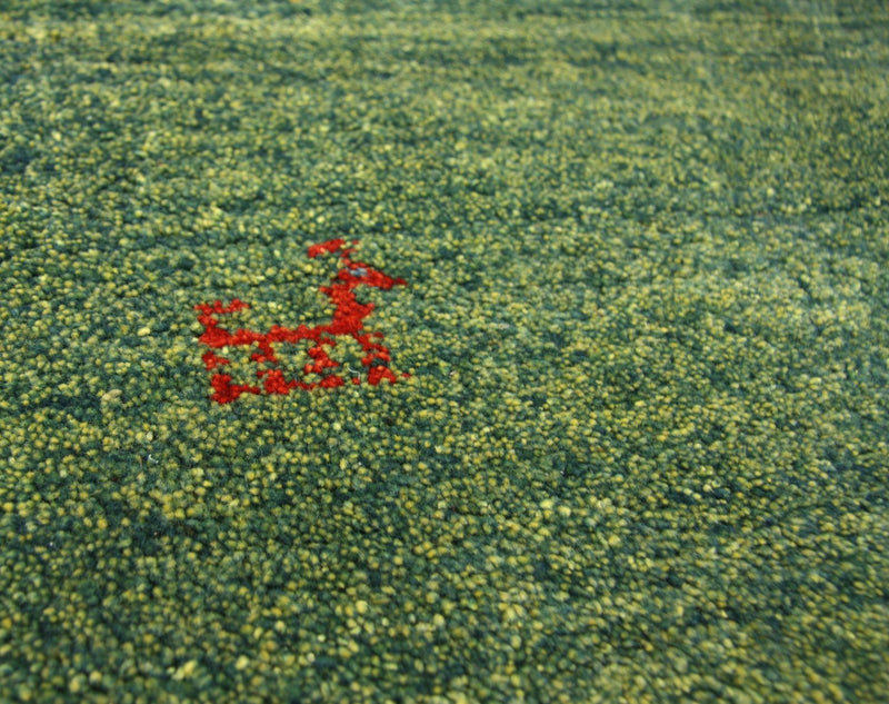 Alfombra de pasillo Alfombra Gabbeh - Persa - 233 x 84 cm - verde