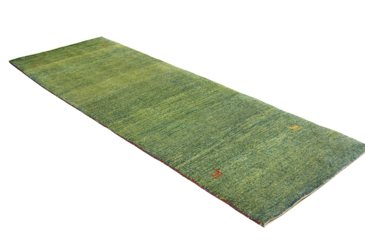 Alfombra de pasillo Alfombra Gabbeh - Persa - 233 x 84 cm - verde