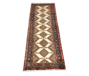 Alfombra de pasillo Alfombra persa - Nómada - 292 x 94 cm - beige