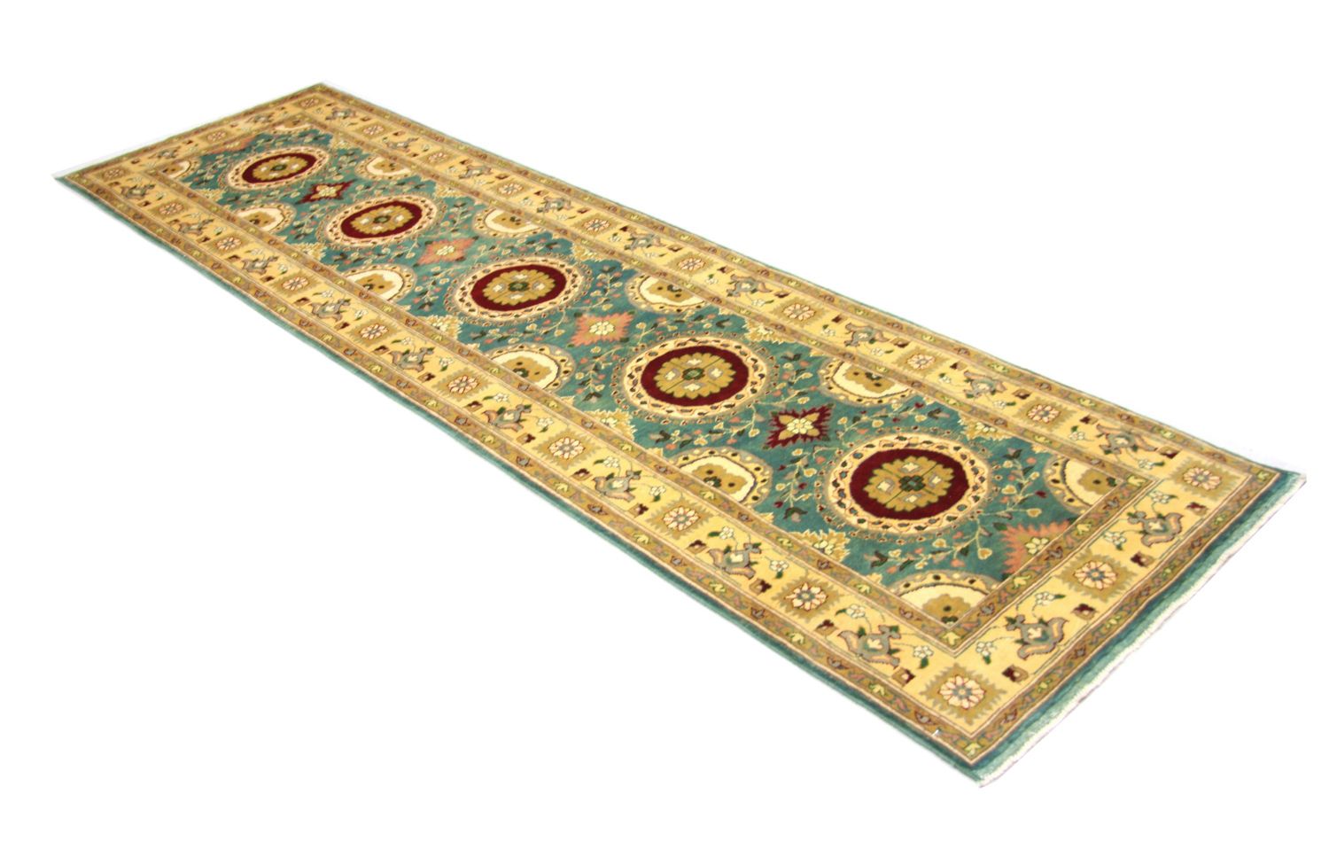 Alfombra de pasillo Alfombra Ziegler - 293 x 81 cm - azul