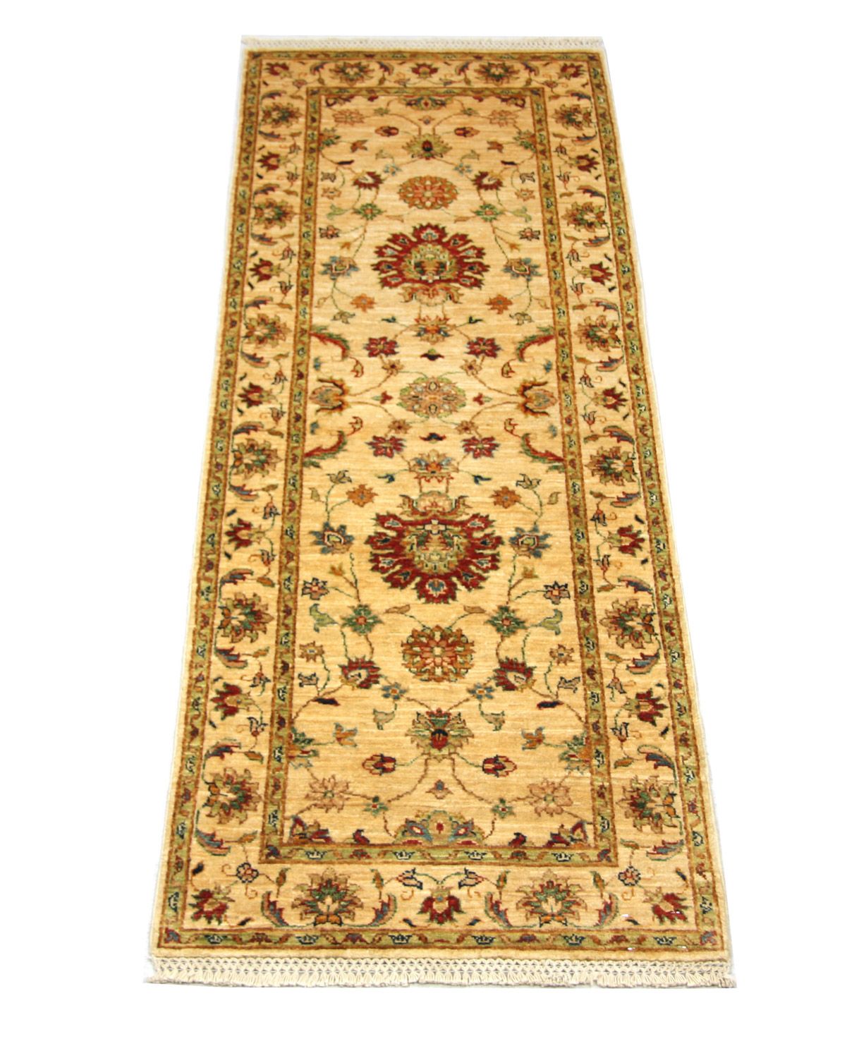 Alfombra de pasillo Alfombra Ziegler - 220 x 76 cm - amarillo