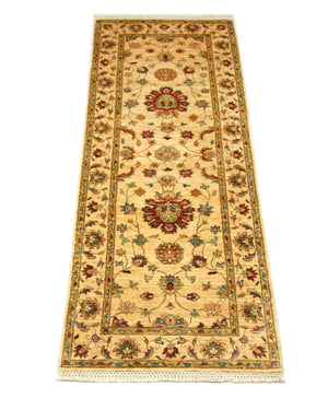 Alfombra de pasillo Alfombra Ziegler - 220 x 76 cm - amarillo
