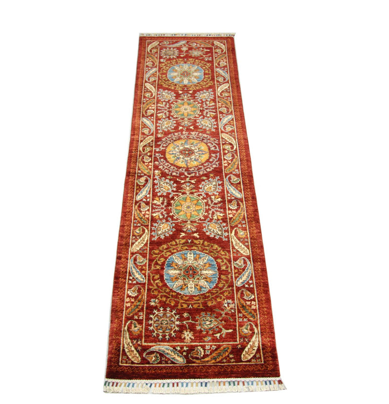 Alfombra de pasillo Alfombra Ziegler - 306 x 79 cm - rojo