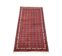 Alfombra de pasillo Alfombra afgana - Bukhara - 258 x 87 cm - rojo