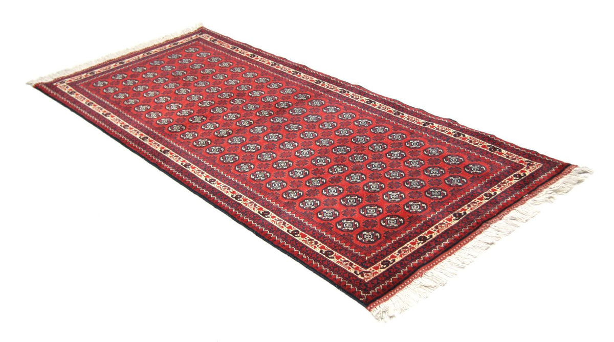 Alfombra de pasillo Alfombra afgana - Bukhara - 258 x 87 cm - rojo