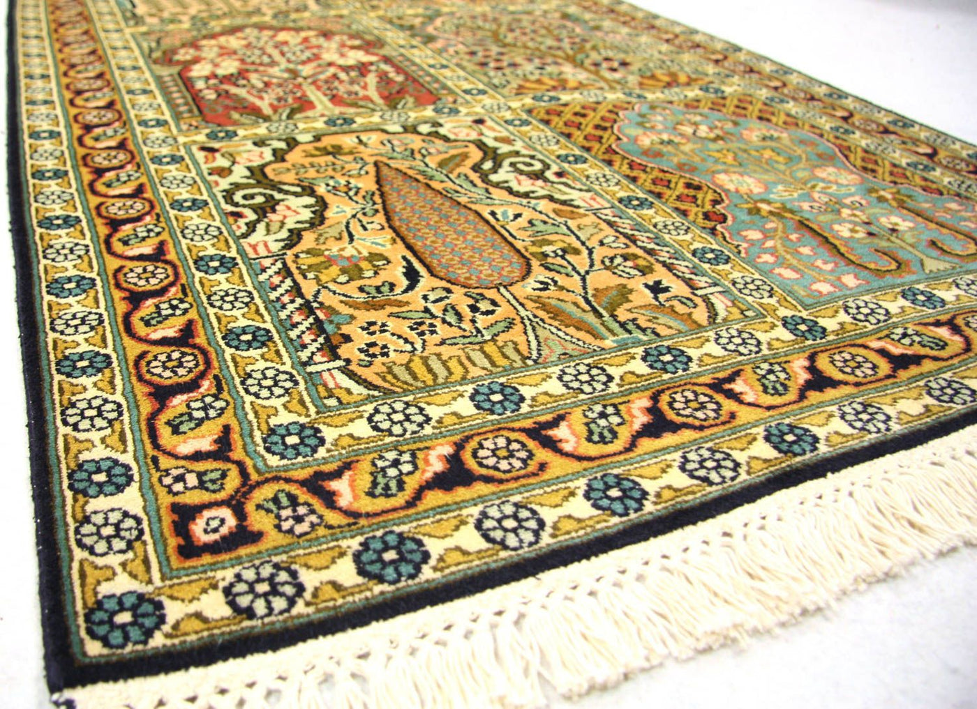 Seda de Cachemira Alfombra 298x82cm - Alfombra oriental