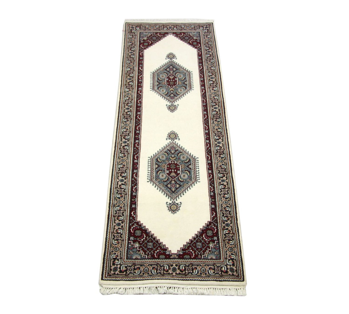 Alfombra de pasillo Alfombra oriental - 247 x 76 cm - beige
