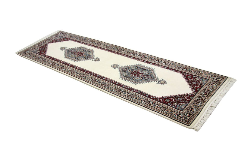 Alfombra de pasillo Alfombra oriental - 247 x 76 cm - beige