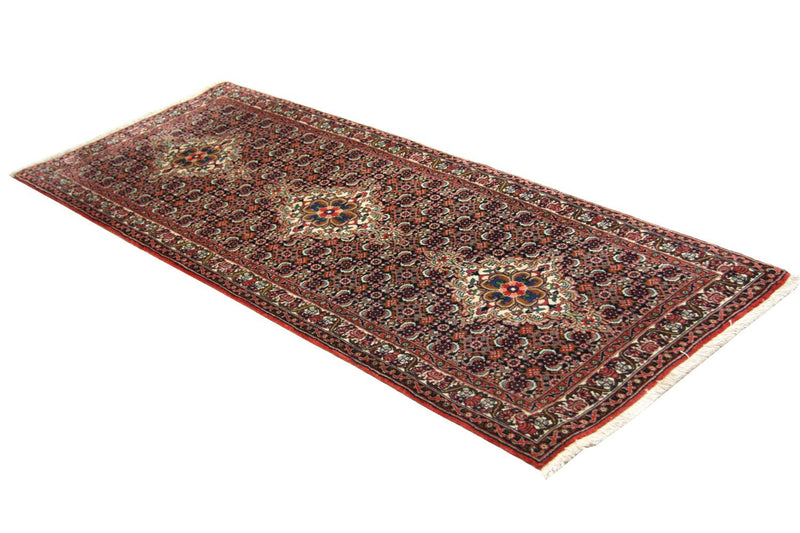 Alfombra de pasillo Alfombra persa - Bidjar - 202 x 75 cm - azul
