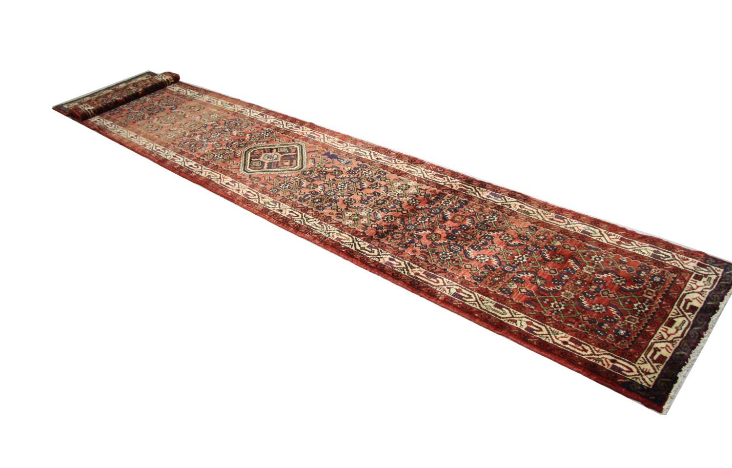 Alfombra de pasillo Alfombra persa - Nómada - 470 x 85 cm - gris