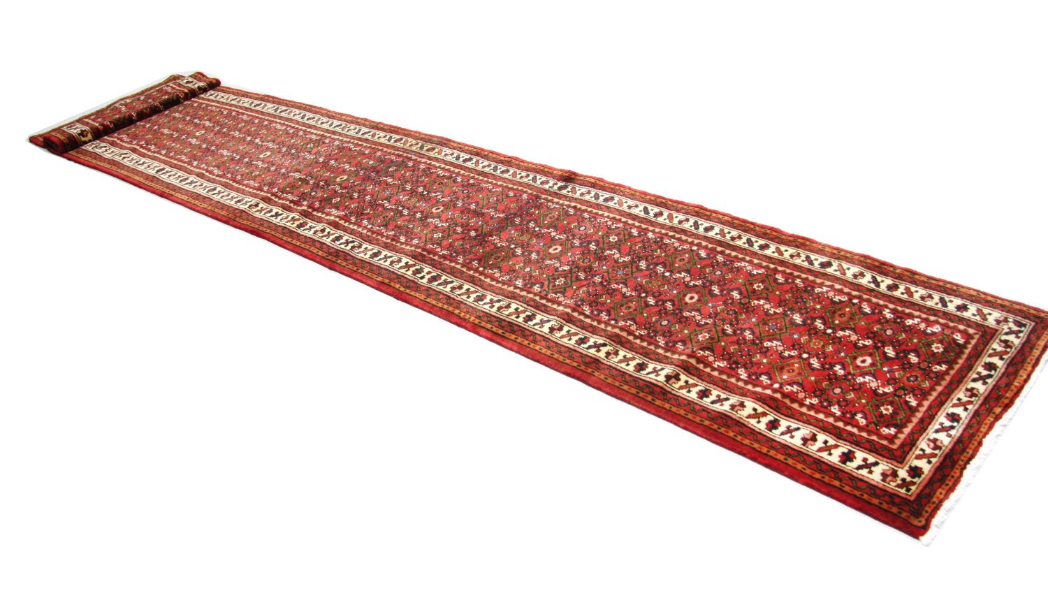 Alfombra de pasillo Alfombra persa - Nómada - 470 x 93 cm - rojo